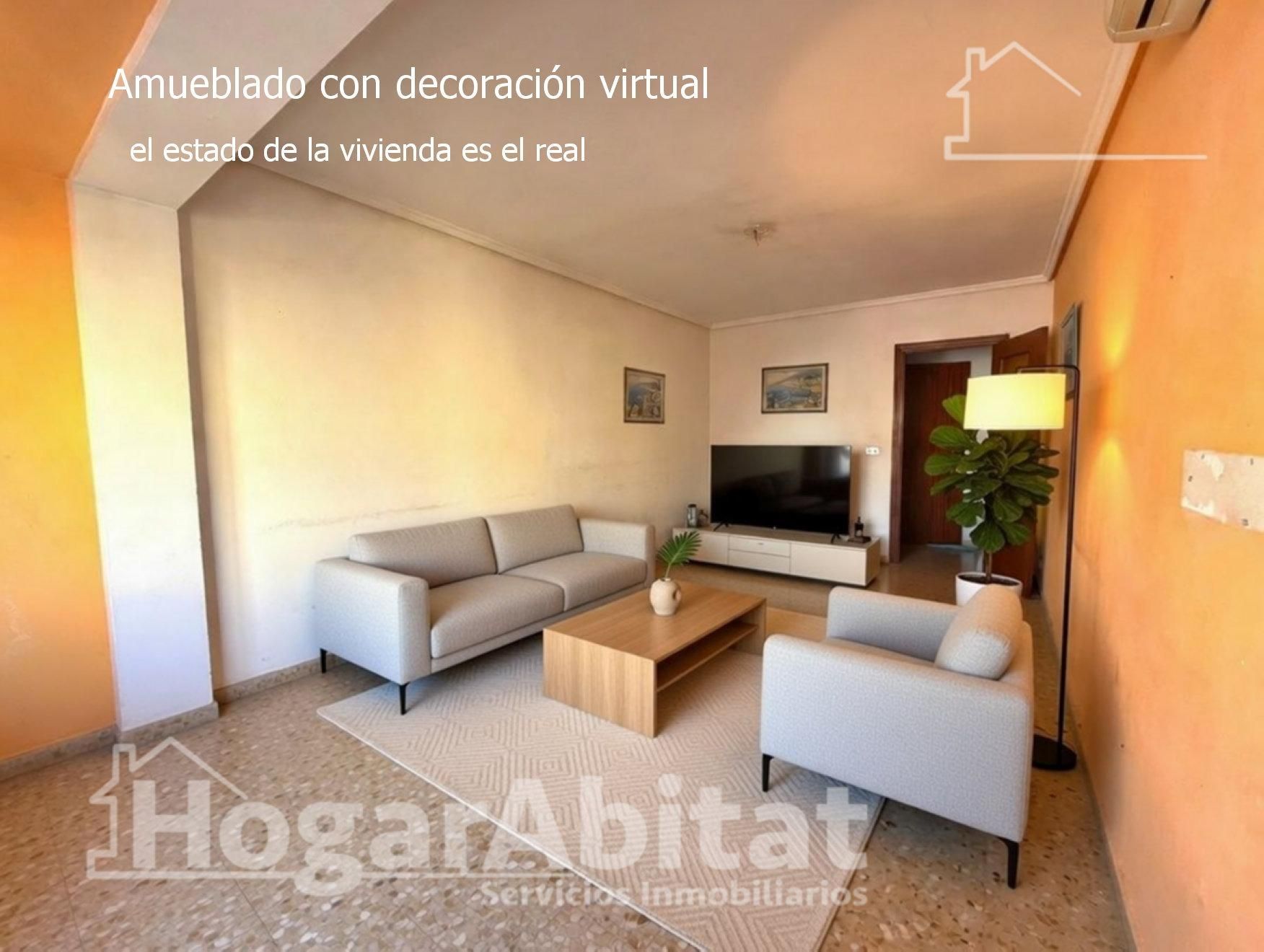 Wohnzimmer von Wohnung zum Verkauf in Sagunto / Sagunt mit Abstellraum und Balkon