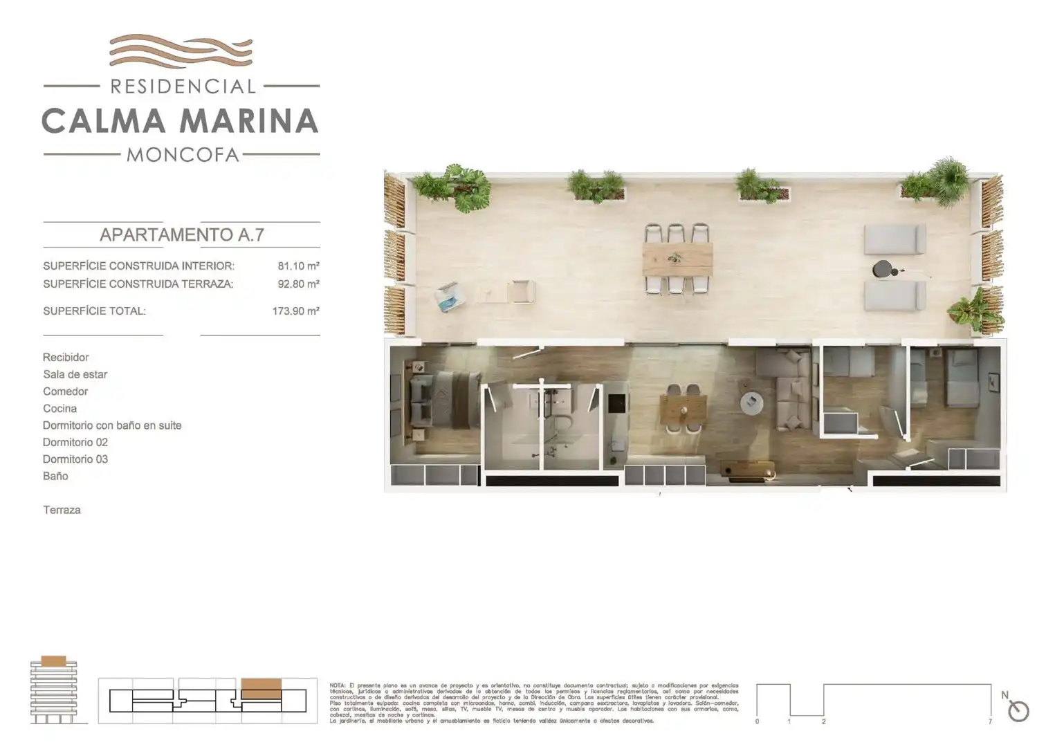 Apartamento en venta en Moncofa con Aire acondicionado, Calefacción y Jardín privado