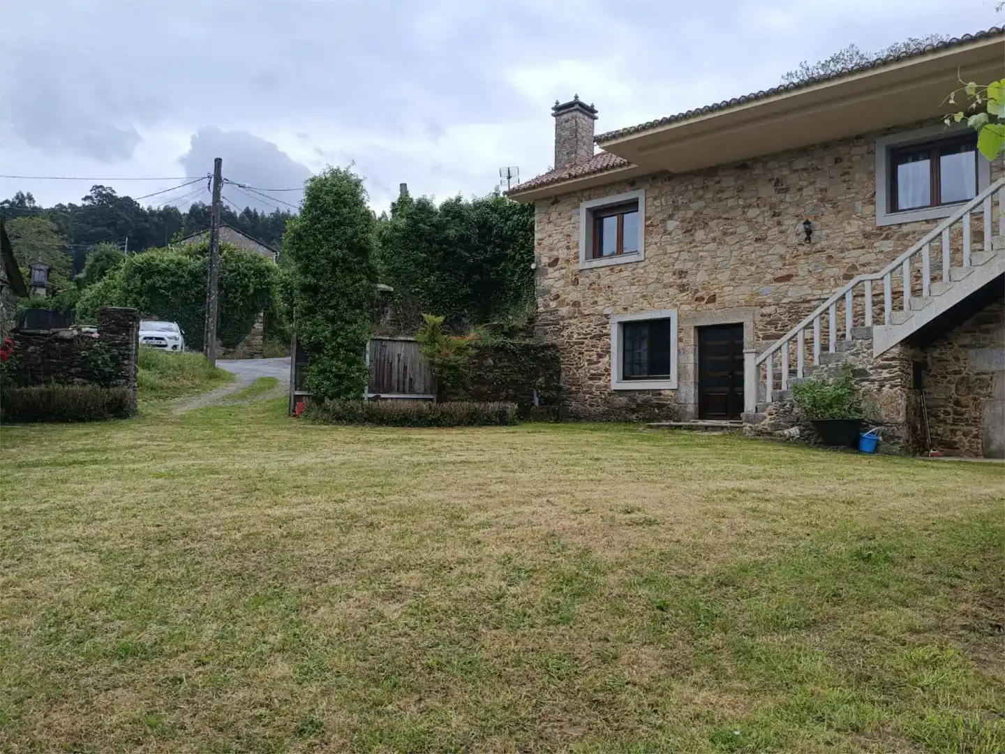 Vista exterior de Casa o xalet en venda en Vilarmaior amb Jardí privat, Parquet i Moblat