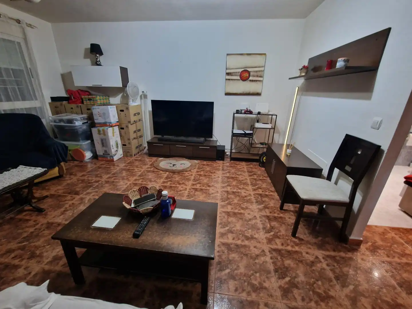 Wohnzimmer von Einfamilien-Reihenhaus zum Verkauf in Águilas mit Klimaanlage, Privatgarten und Terrasse