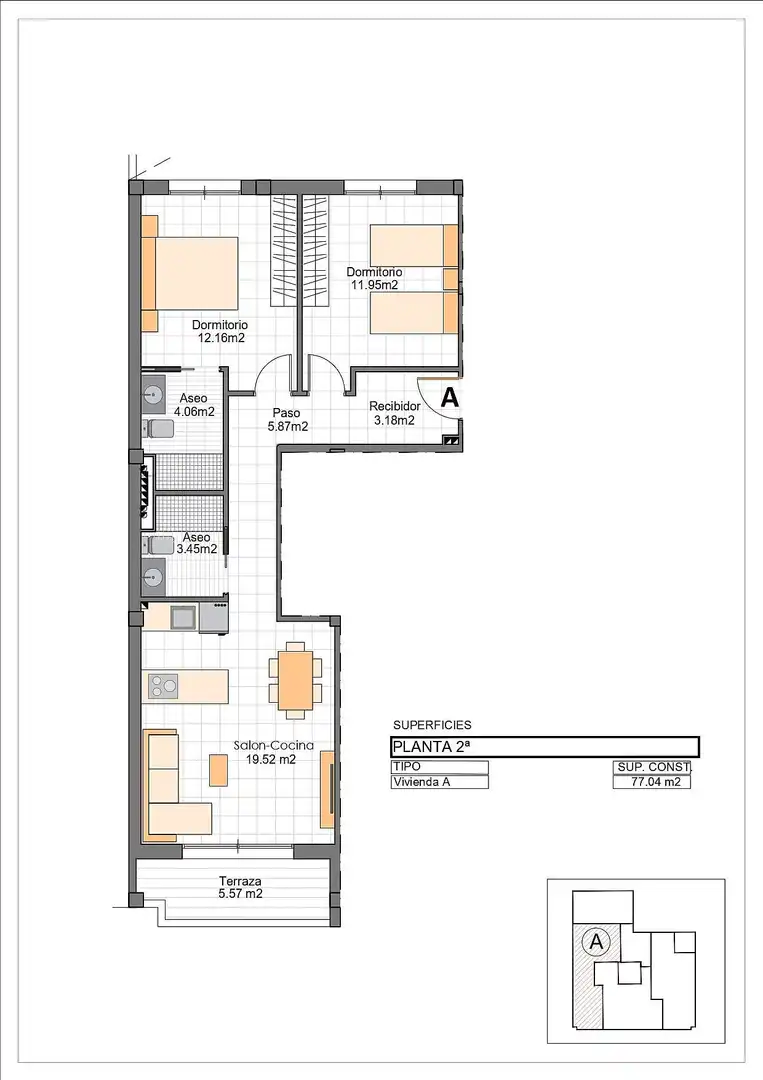 Appartement compact avec terrasse à vendre à Los Cuarteros, imagen 14