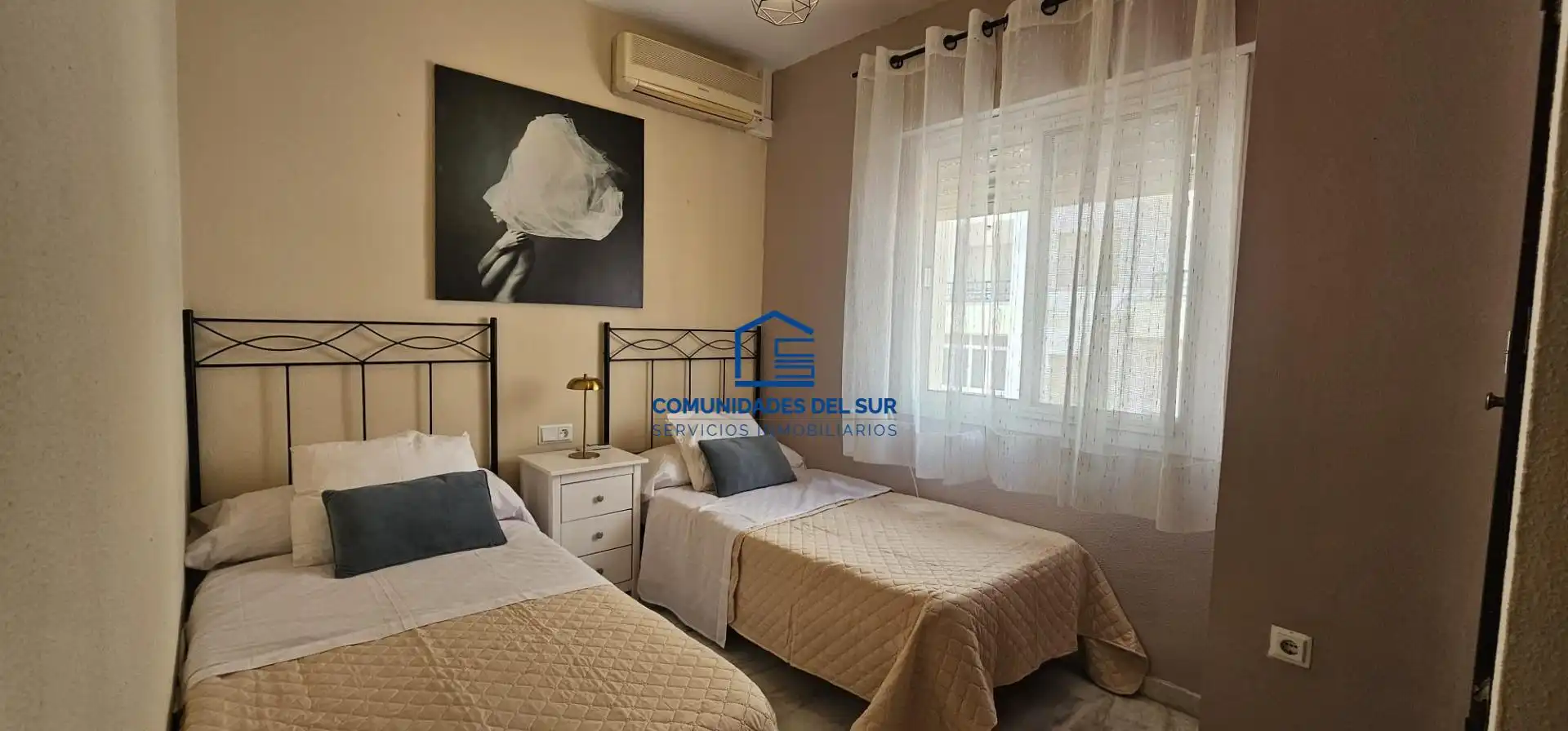 Schlafzimmer von Wohnungen zur Miete in Cádiz mit Klimaanlage, Heizung und Möbliert