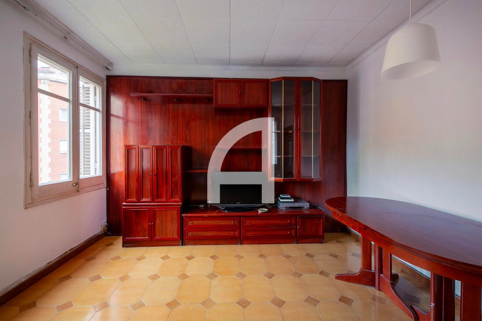 Sala d'estar de Pis en venda en  Barcelona Capital amb Aire condicionat i Calefacció