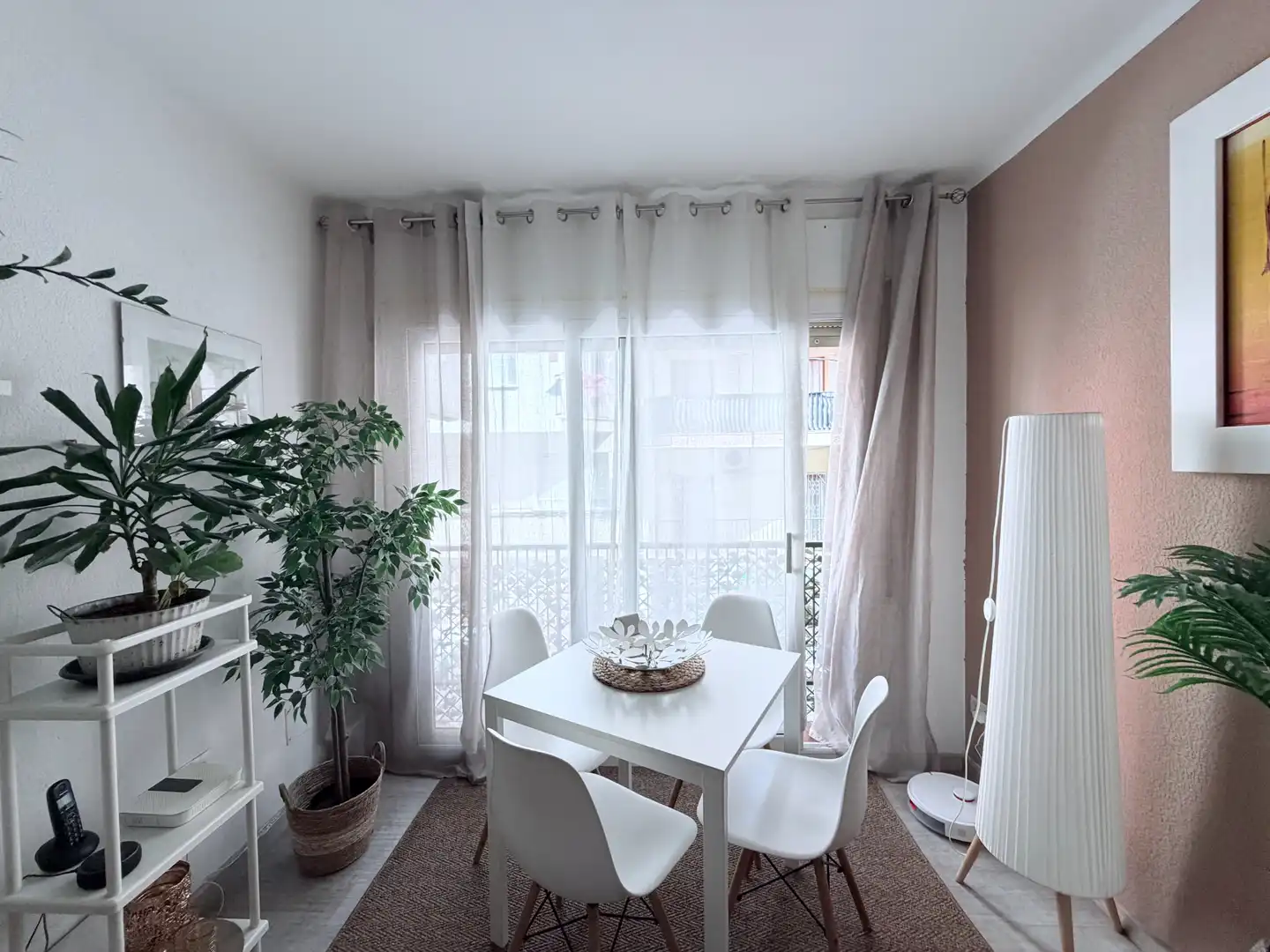 Esszimmer von Wohnung zum Verkauf in L'Hospitalet de Llobregat mit Parkett, Terrasse und Möbliert