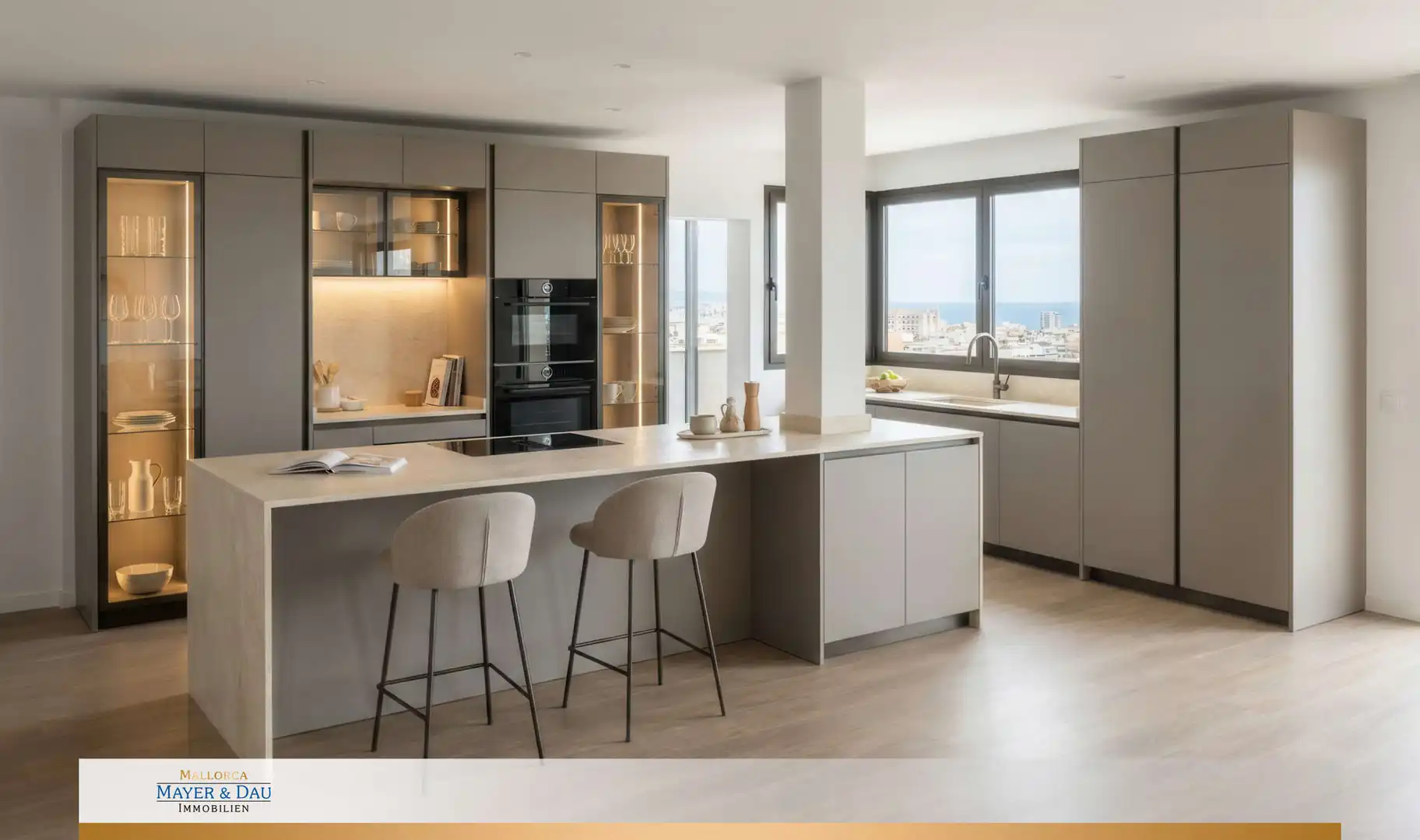 Kitchen of Attic for sale in  Palma de Mallorca  with Air Conditioner, Parquet flooring and Terrace