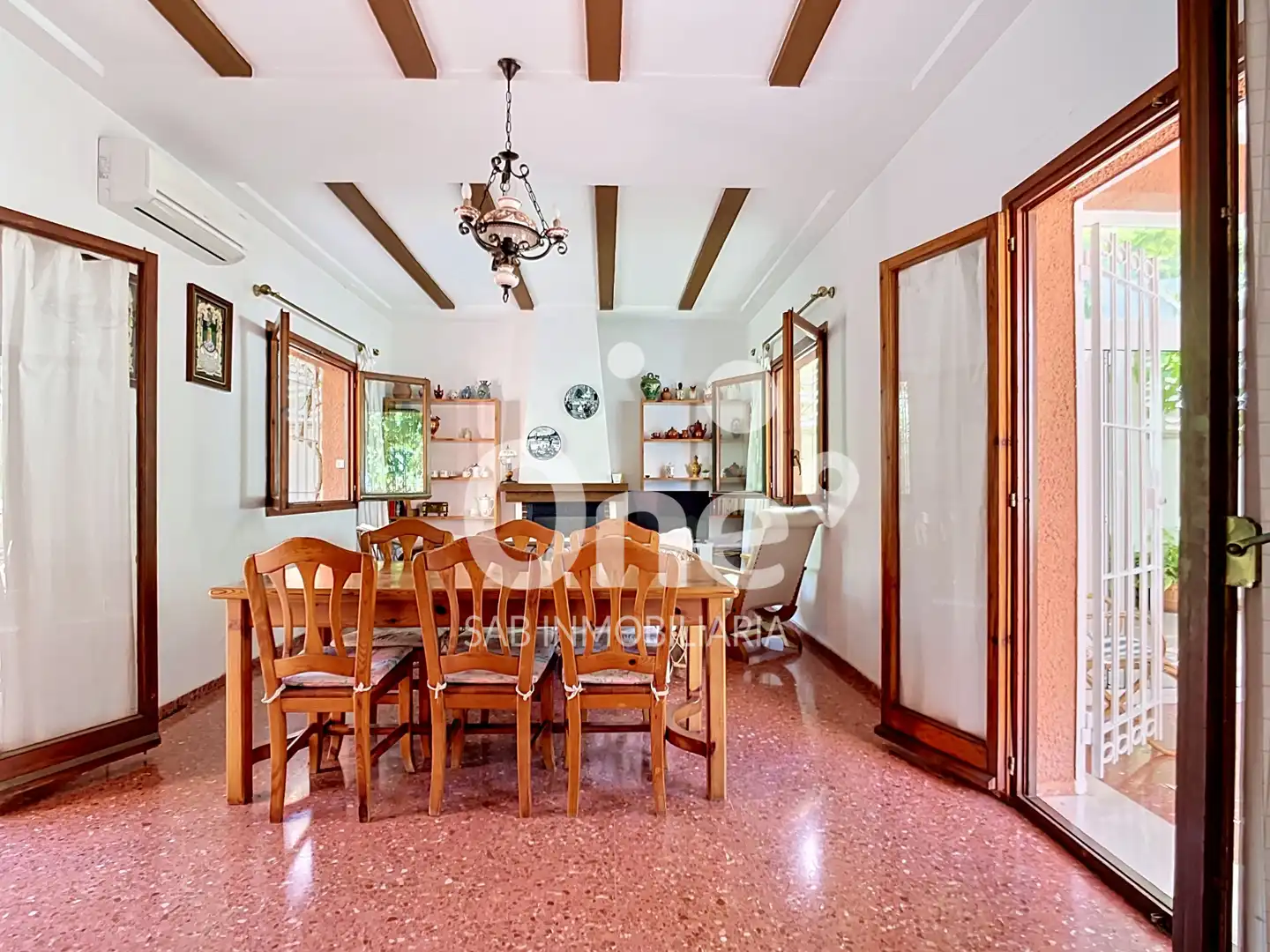 Dining room of Houses for sale in San Antonio de Benagéber  with Air Conditioner, Private garden and Terrace
