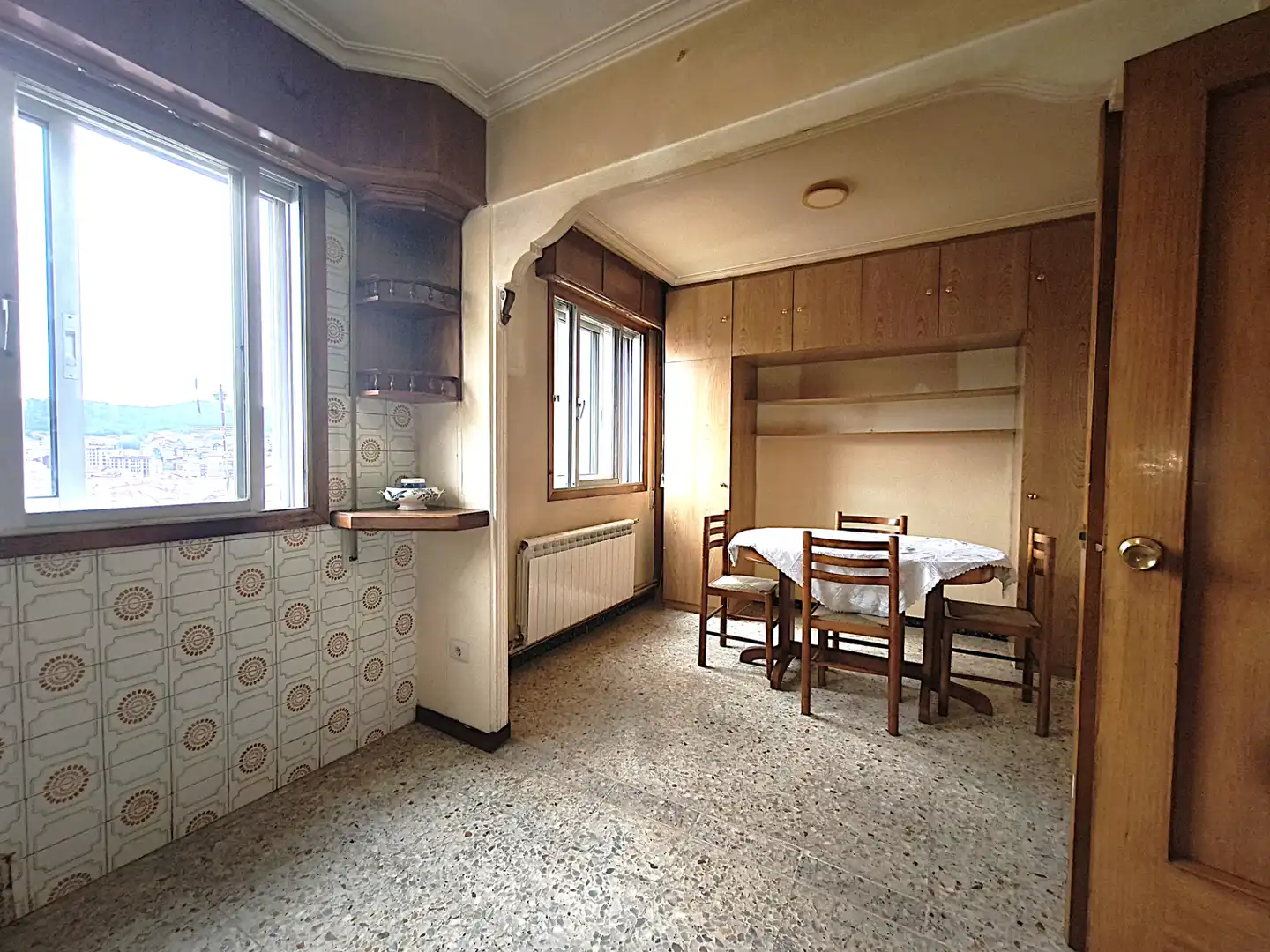 Kitchen of Flat for sale in Ourense Capital   with Heating, Storage room and Furnished