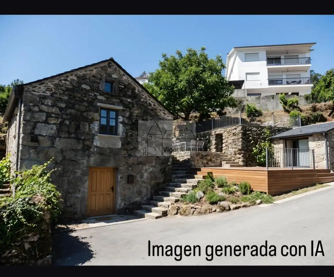 Vista exterior de Casa o xalet en venda en Redondela amb Jardí privat