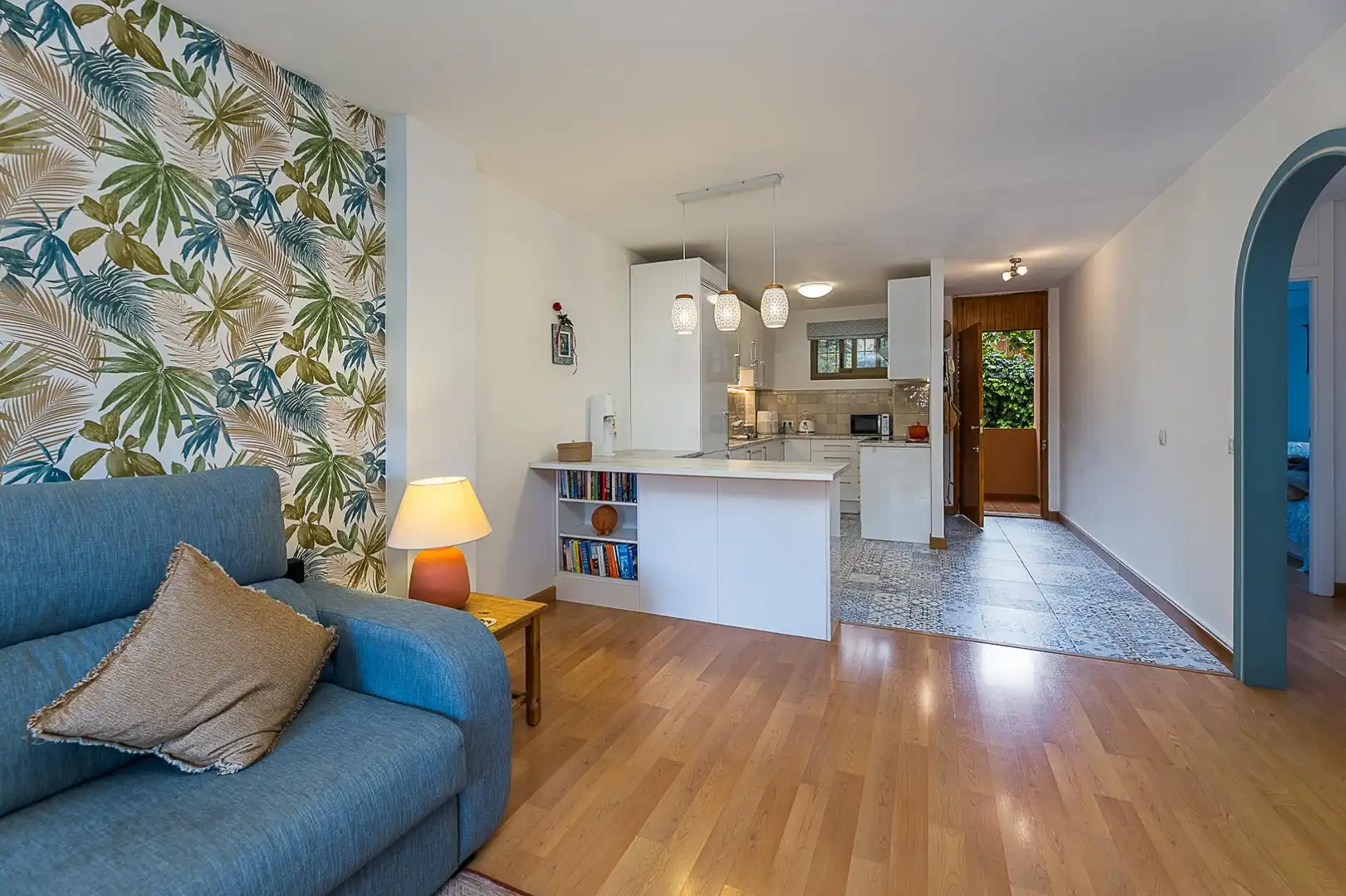 Living room of Flat for sale in  Palma de Mallorca  with Air Conditioner, Heating and Parquet flooring