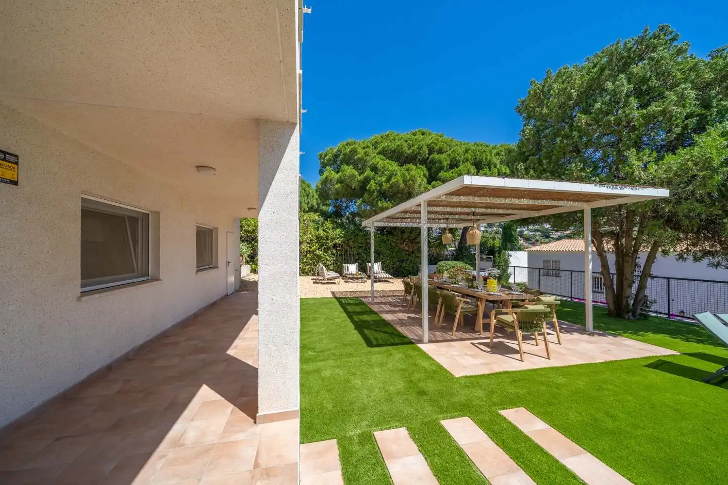 Terraza de Casa o chalet de alquiler en Blanes con Aire acondicionado, Calefacción y Jardín privado