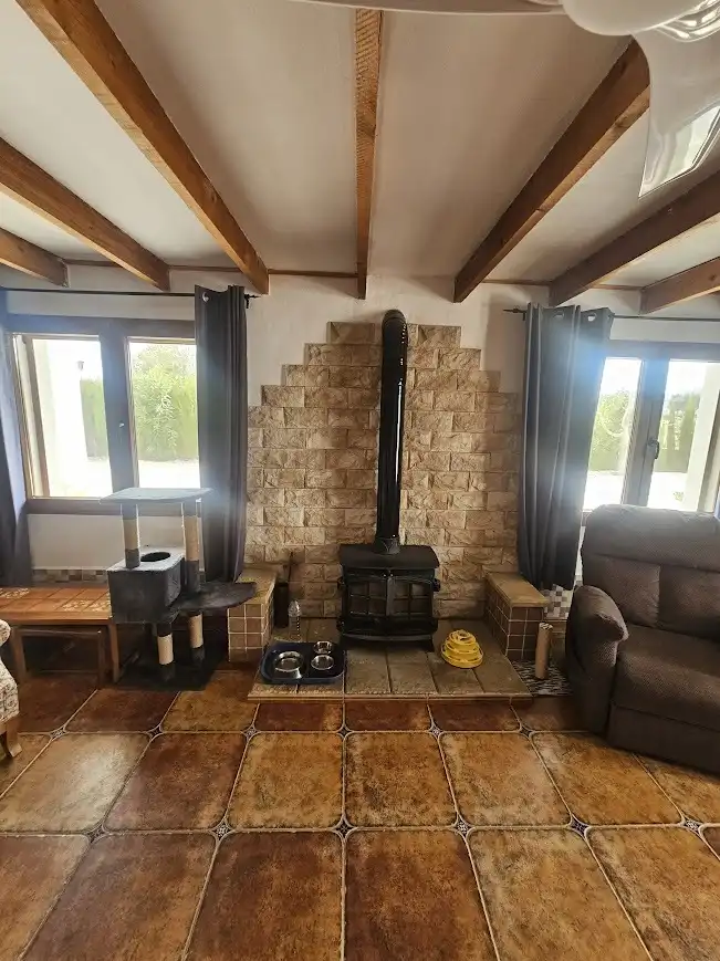 Sala de estar de Finca rústica en venta en Villena con Piscina