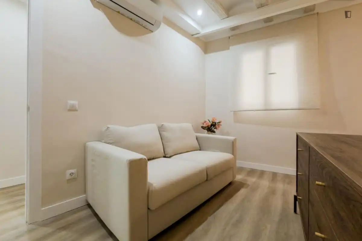 Wohnzimmer von Wohnungen zur Miete in Barcelona mit Klimaanlage, Heizung und Möbliert