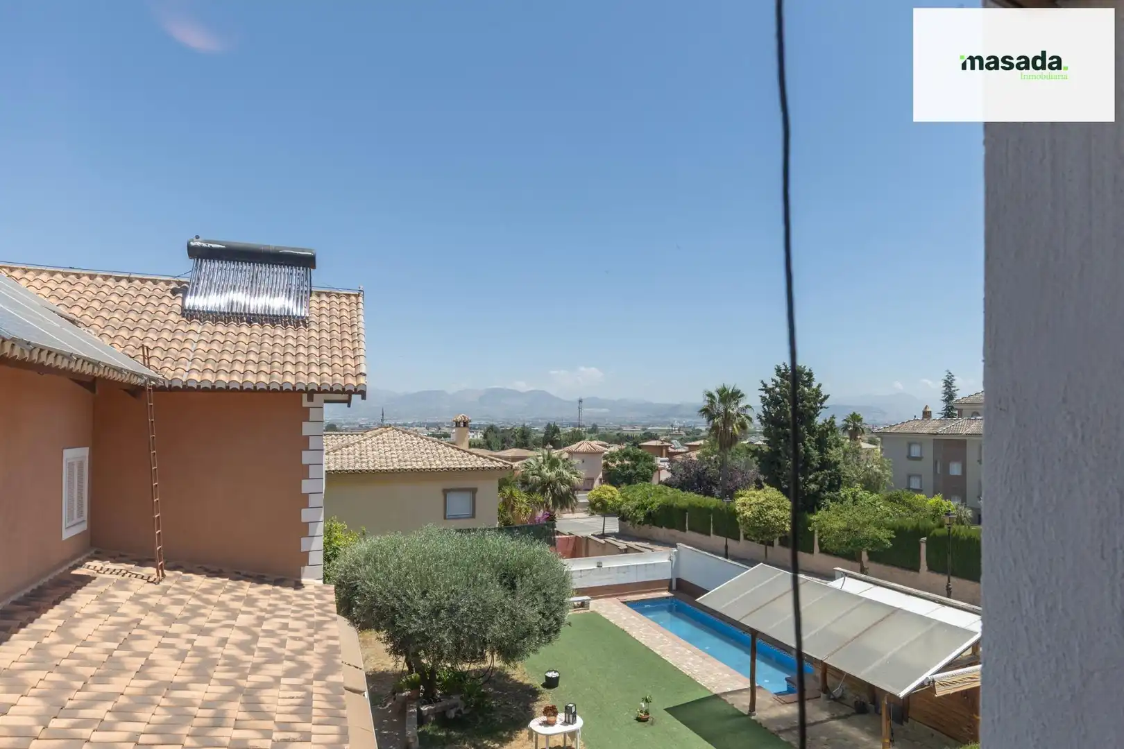 Vista exterior de Casa o chalet en venta en Vegas del Genil con Calefacción, Jardín privado y Piscina