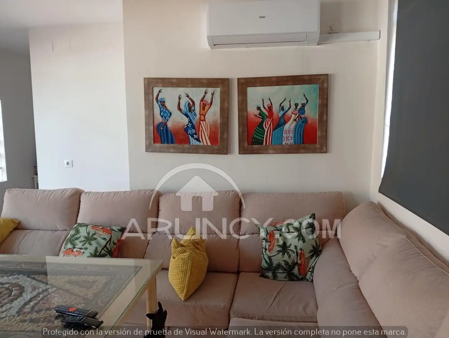 Sala d'estar de Àtic en venda en Alcalá de Guadaira amb Aire condicionat, Calefacció i Jardí privat