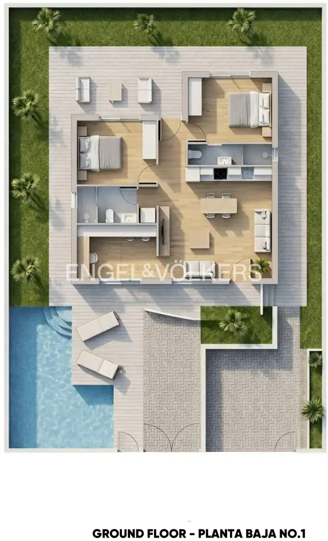 Terraza de Apartamento en venta en San Pedro del Pinatar con Aire acondicionado, Calefacción y Jardín privado