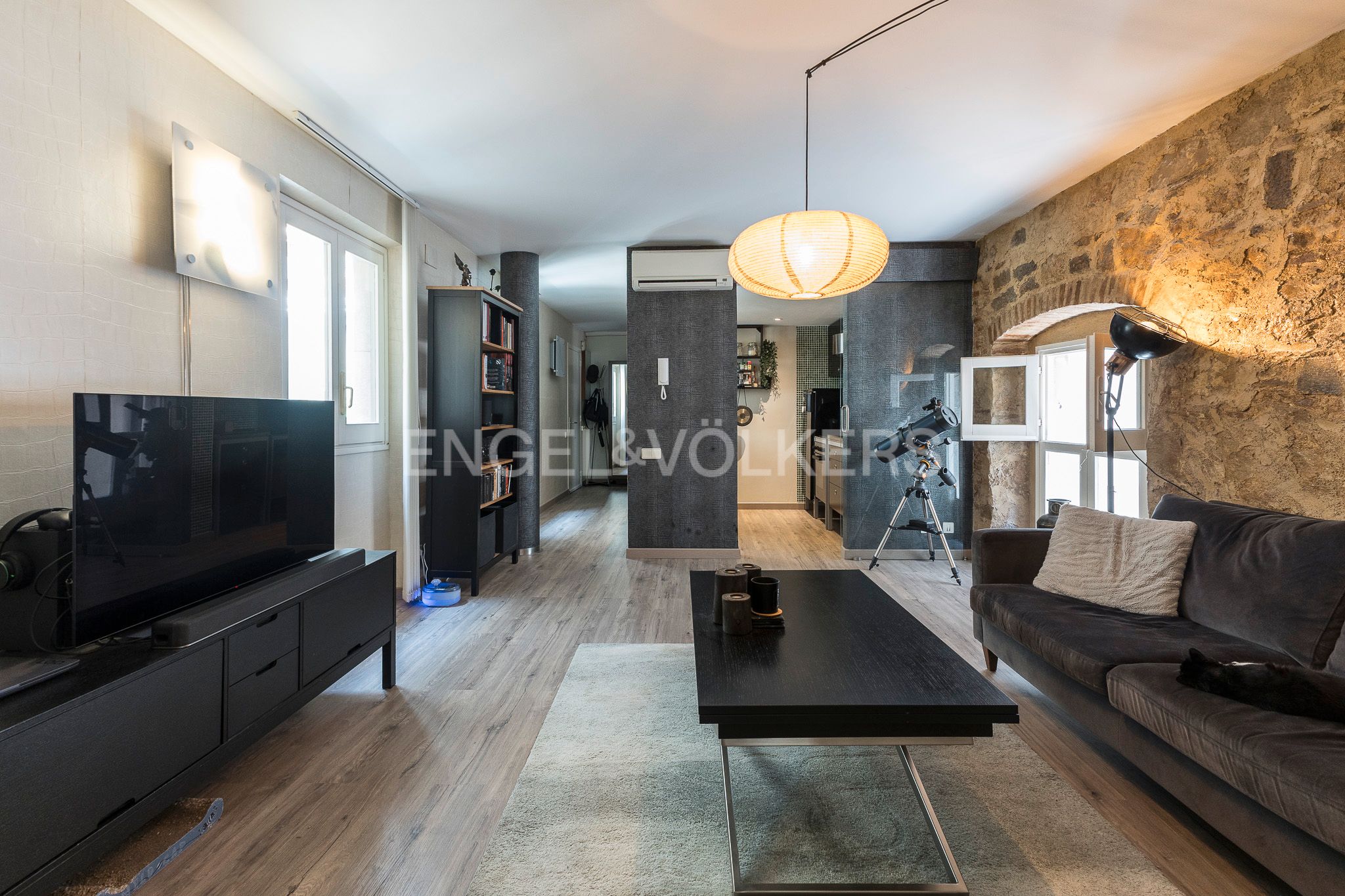 Living room of Apartment for sale in  Barcelona Capital  with Air Conditioner and Heating