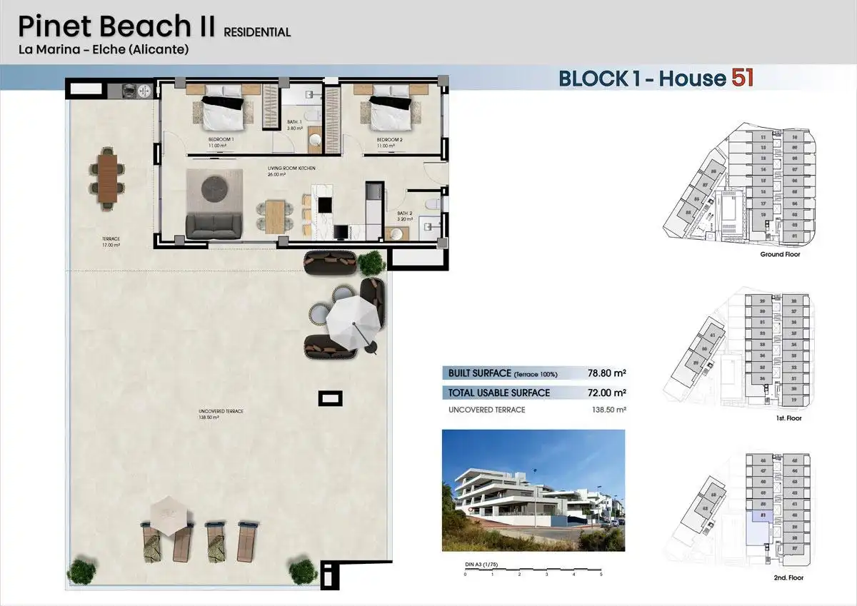 Apartment mit Pool zum Verkauf in La Marina, imagen 9
