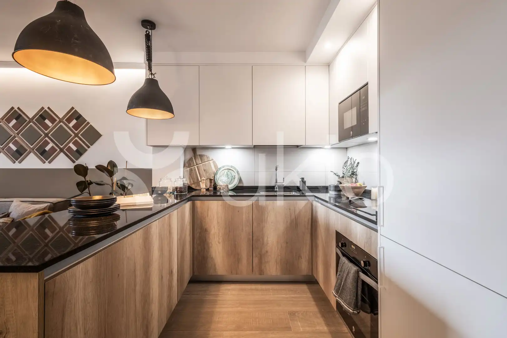Kitchen of Apartments for rent in Madrid  with Air Conditioner, Furnished and Washing machine