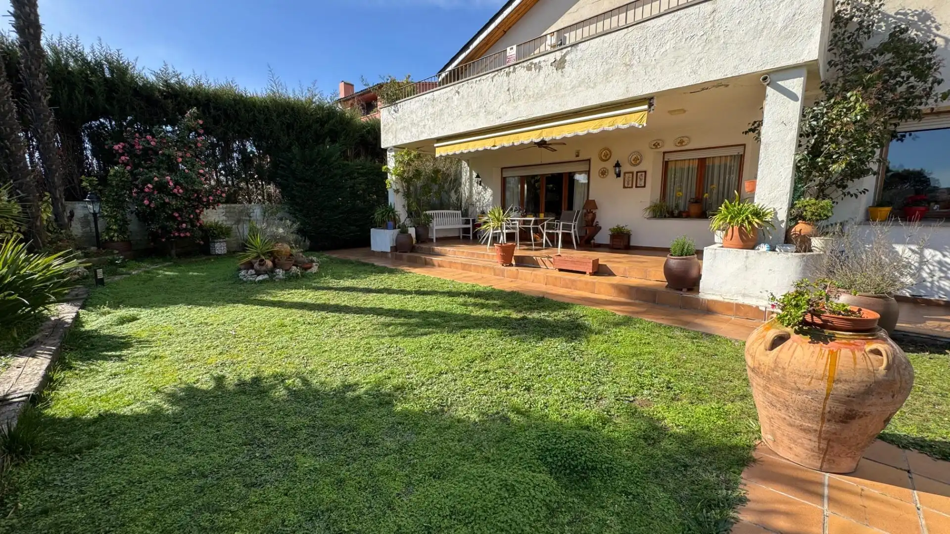 Garden of Houses for sale in Sant Cugat del Vallès  with Heating, Private garden and Parquet flooring