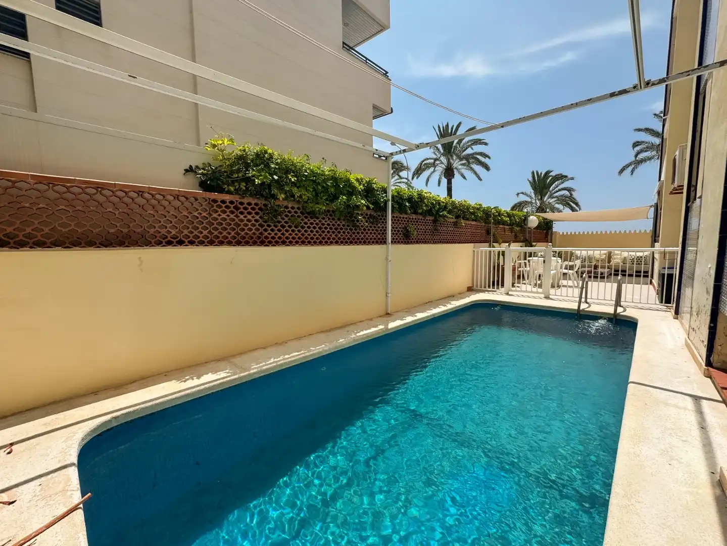 Swimming pool of Duplexes for rent in Santa Pola  with Air Conditioner, Private garden and Terrace