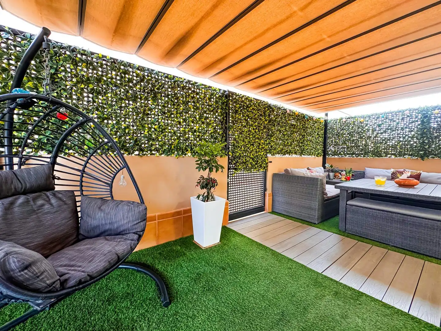 Terrace of Houses for sale in Santiago del Teide  with Air Conditioner, Private garden and Terrace