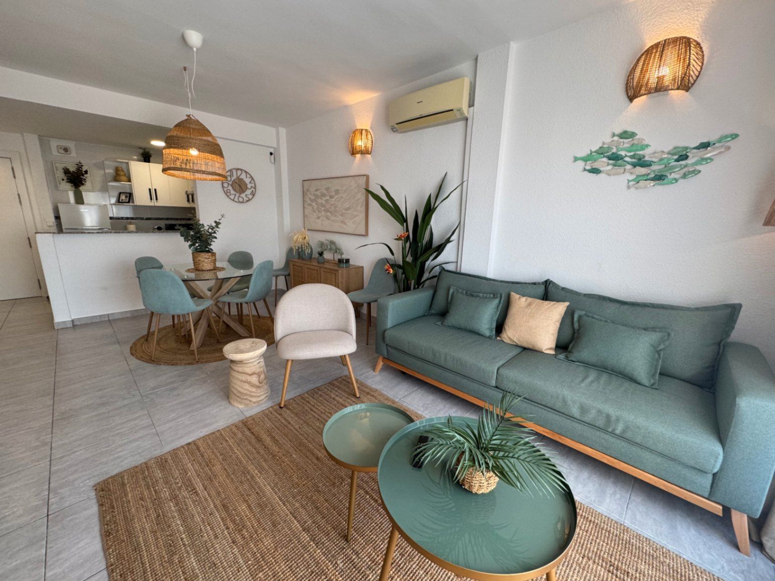 Sala d'estar de Apartament en venda en Moraira amb Aire condicionat, Calefacció i Terrassa