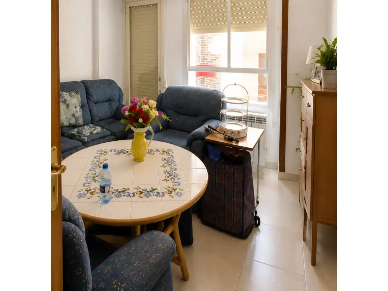 Wohnzimmer von Wohnung zum Verkauf in Benicolet mit Klimaanlage, Möbliert und Balkon