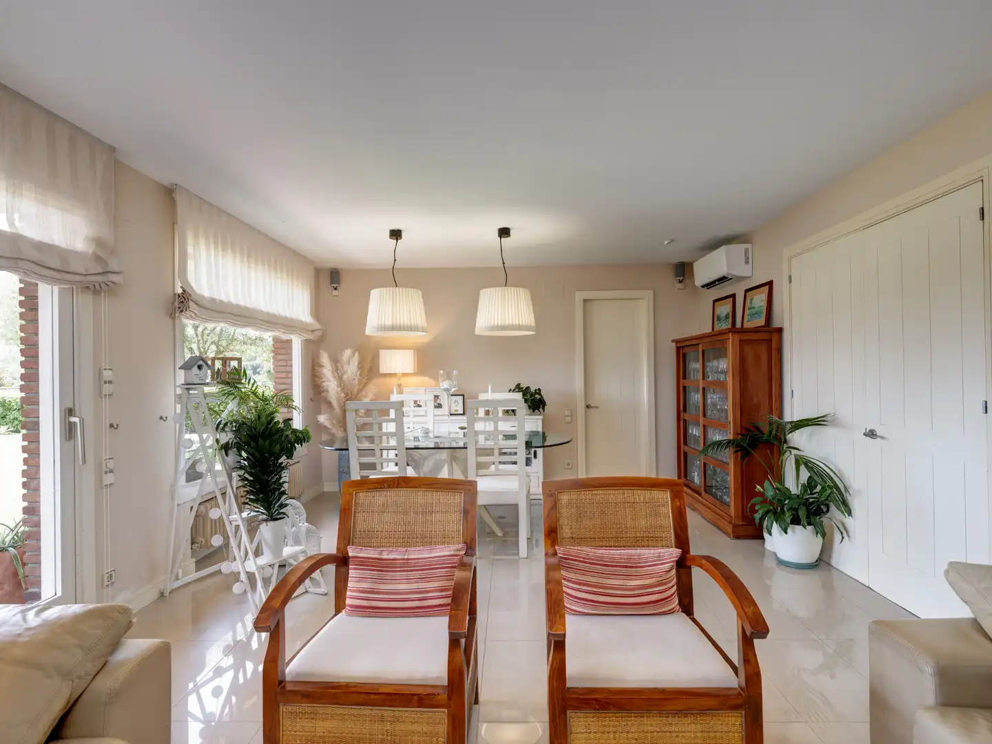 Dining room of Houses for sale in Sant Andreu de Llavaneres  with Air Conditioner, Heating and Private garden