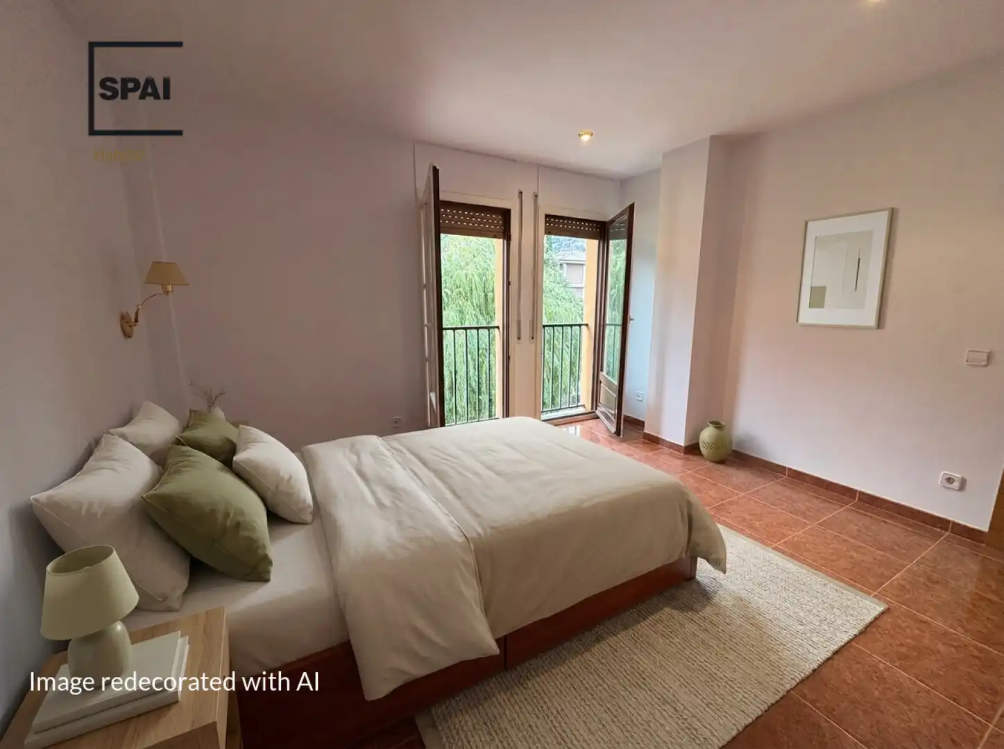 Schlafzimmer von Dachboden zum Verkauf in Centelles mit Klimaanlage, Heizung und Terrasse