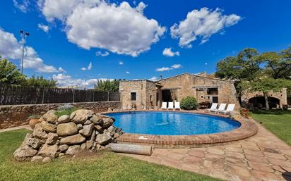 Swimming pool of Country house for sale in Viladamat  with Private garden, Terrace and Swimming Pool