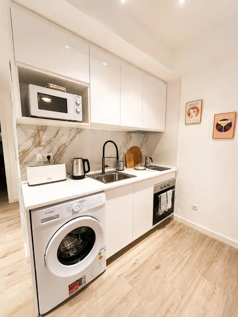 Kitchen of Flat for rent in Fuengirola  with Air Conditioner, Furnished and Washing machine