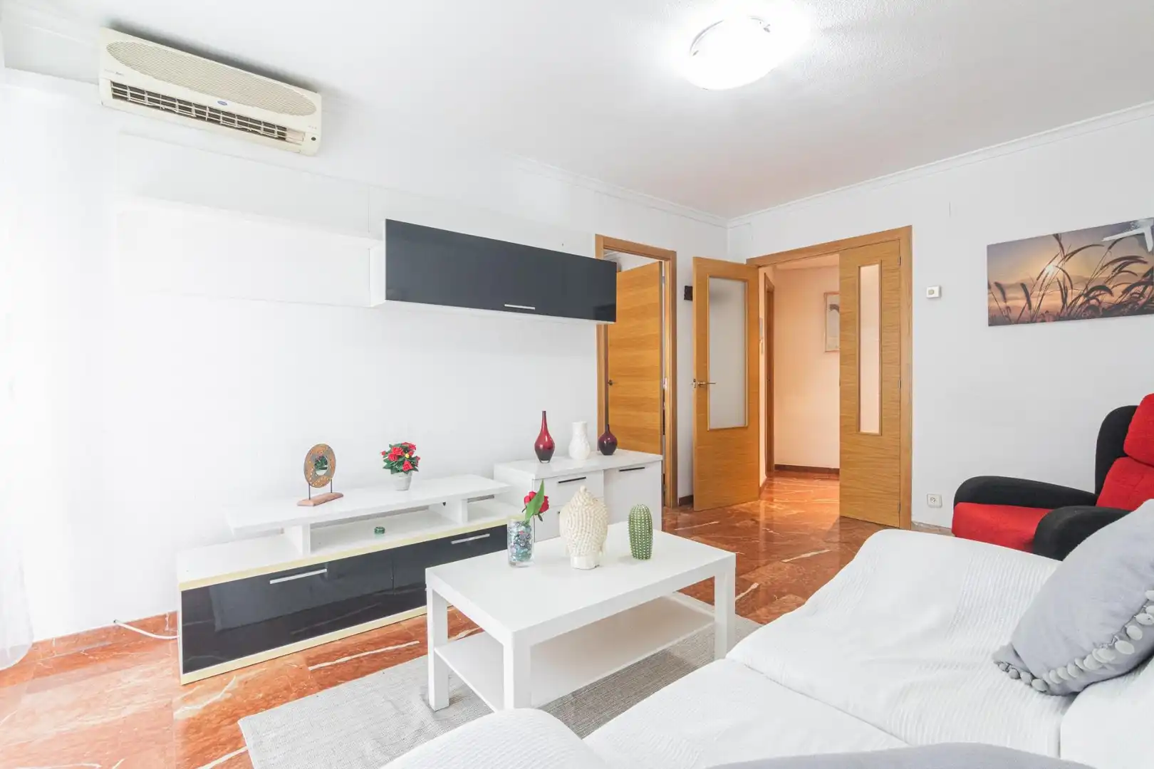 Wohnzimmer von Wohnung zum Verkauf in Elche / Elx mit Klimaanlage, Heizung und Balkon