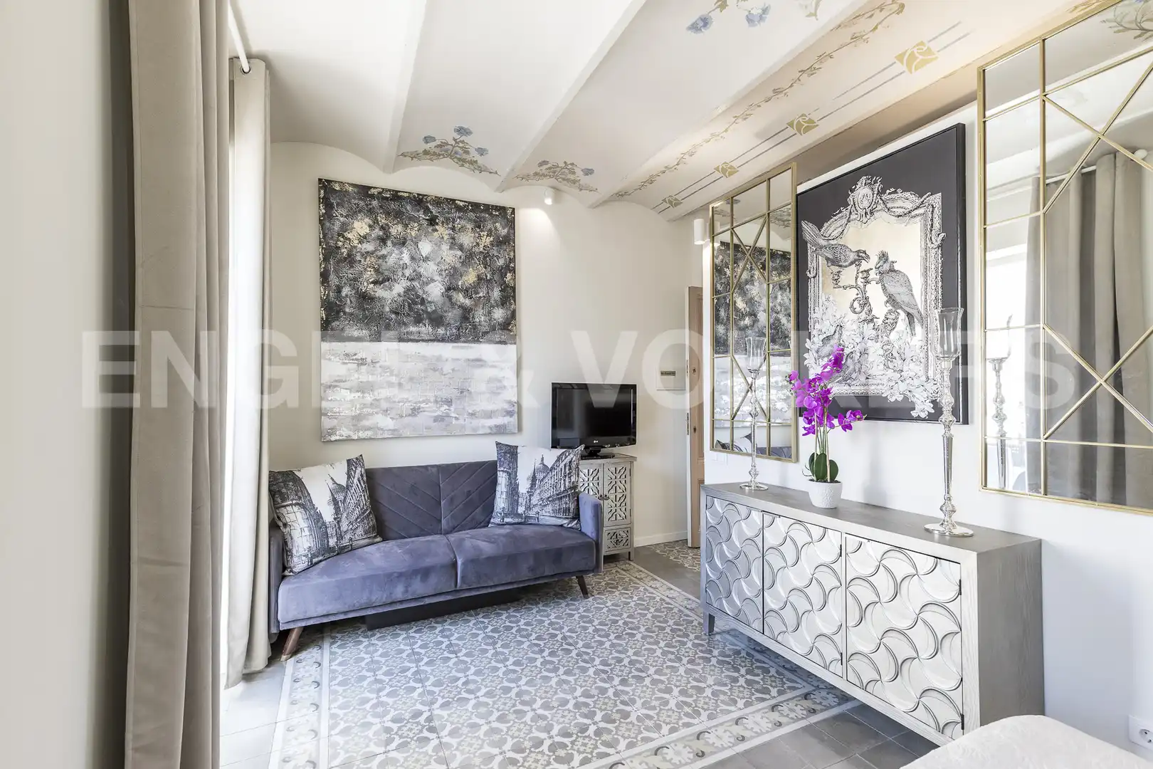 Sala de estar de Finca rústica en venta en Canet de Mar con Aire acondicionado, Calefacción y Jardín privado