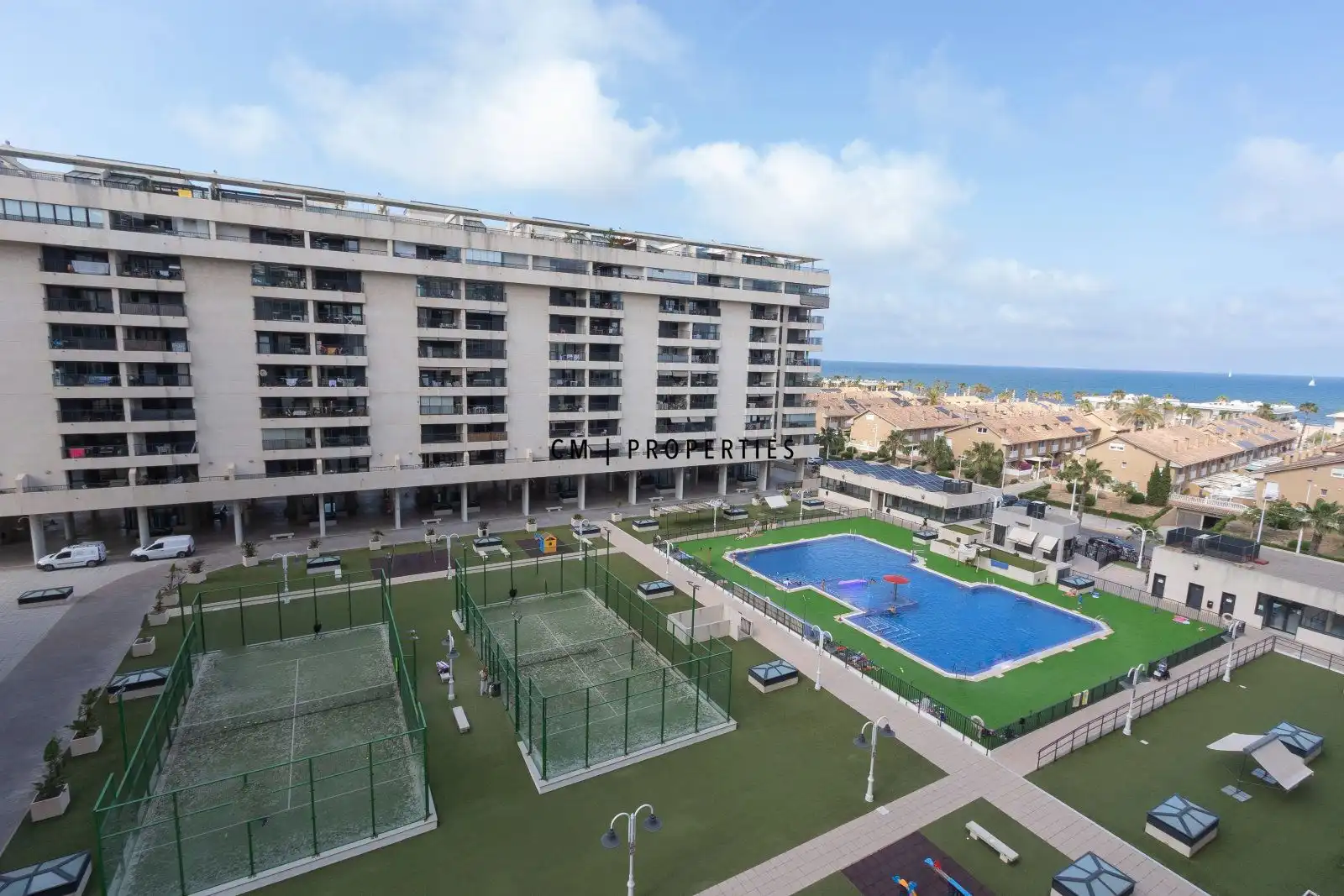 Exterior view of Flat for rent in Alboraya  with Air Conditioner, Terrace and Swimming Pool