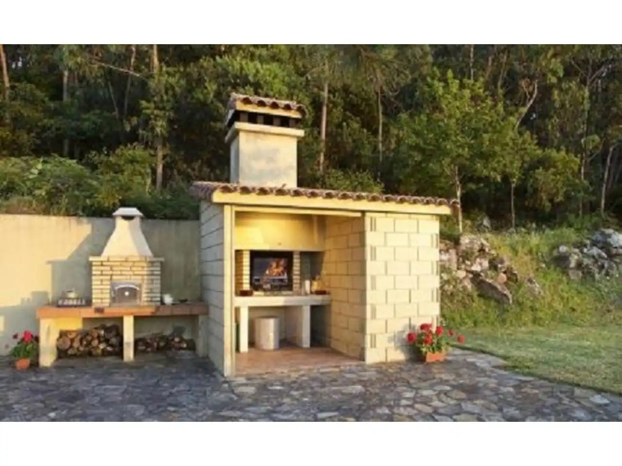 Terrasse von Haus oder Chalet zur Miete in Baiona mit Heizung, Privatgarten und Terrasse