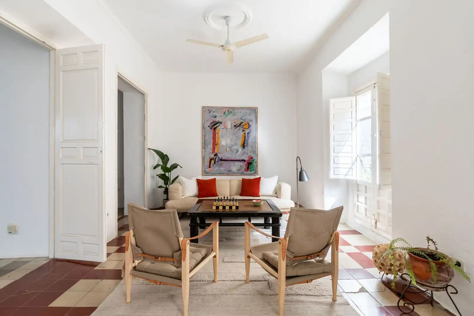 Sala de estar de Casa adosada en venta en Málaga con Terraza y Balcón