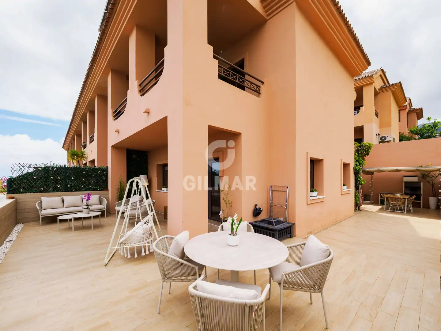 Terrace of Detached homes for sale in Benalmádena  with Heating, Private garden and Swimming Pool