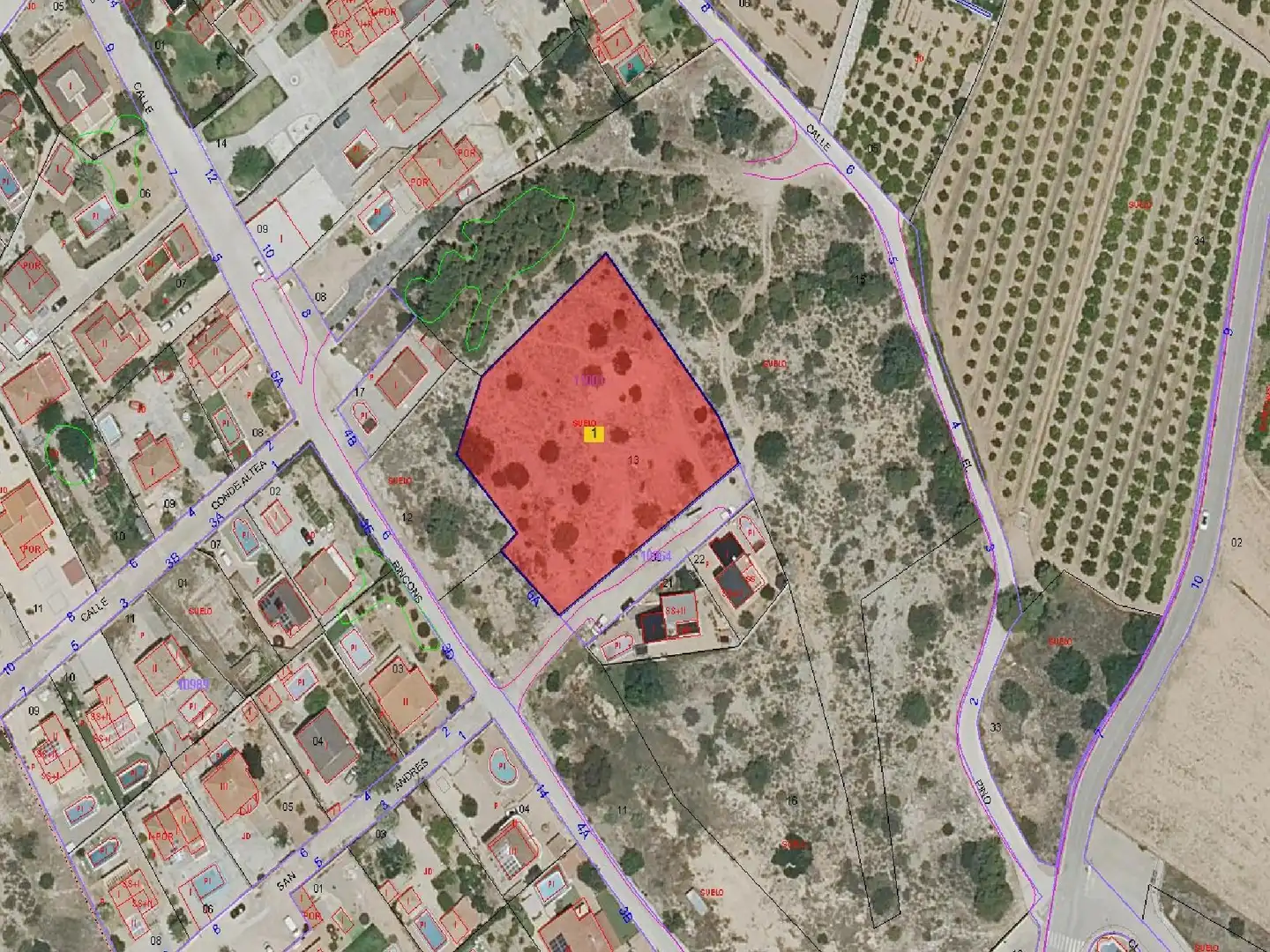 Lands and plots for sale in Pla dels Aljubs