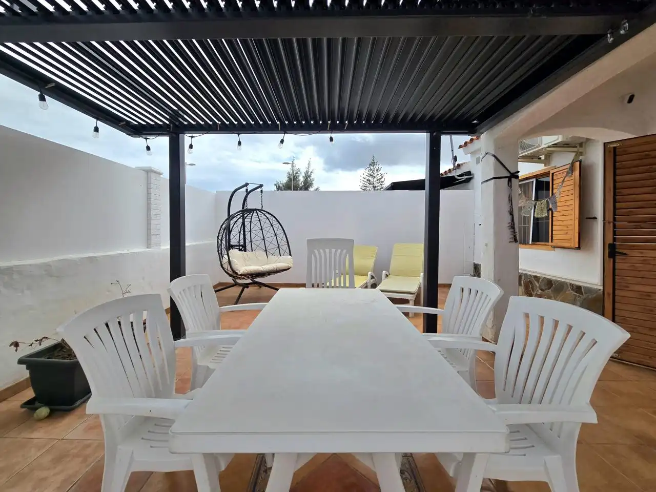 Terraza de Casa o chalet en venta en San Bartolomé de Tirajana con Aire acondicionado, Jardín privado y Terraza