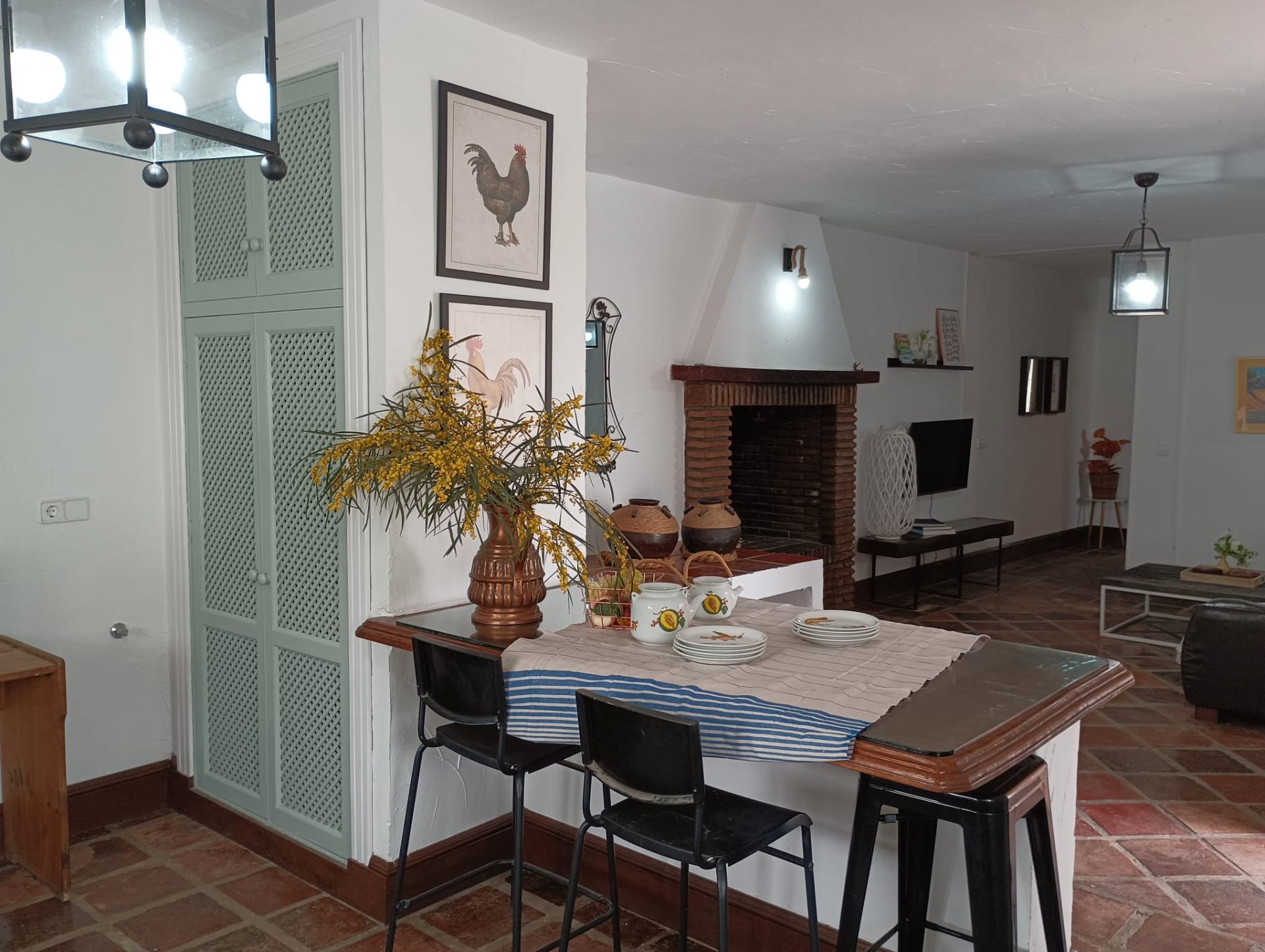Dining room of Country house to rent in Carratraca  with Furnished, Washing machine and Microwave