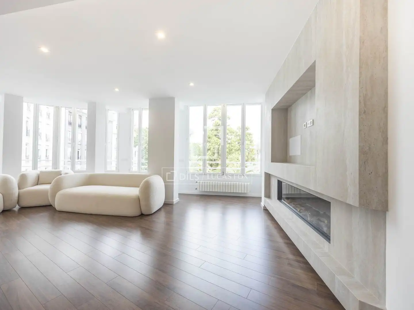 Living room of Flat for rent in Valencia  with Air Conditioner, Heating and Parquet flooring