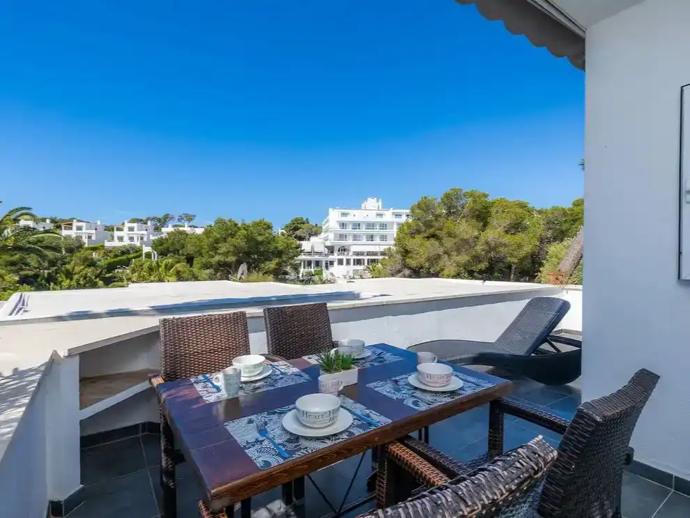 Terraza de Piso de alquiler en Santanyí con Aire acondicionado, Piscina y Amueblado
