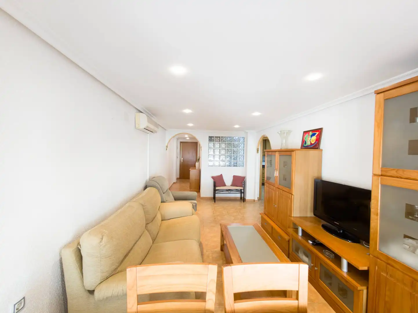 Living room of Flat for sale in Santa Pola  with Air Conditioner, Storage room and Furnished