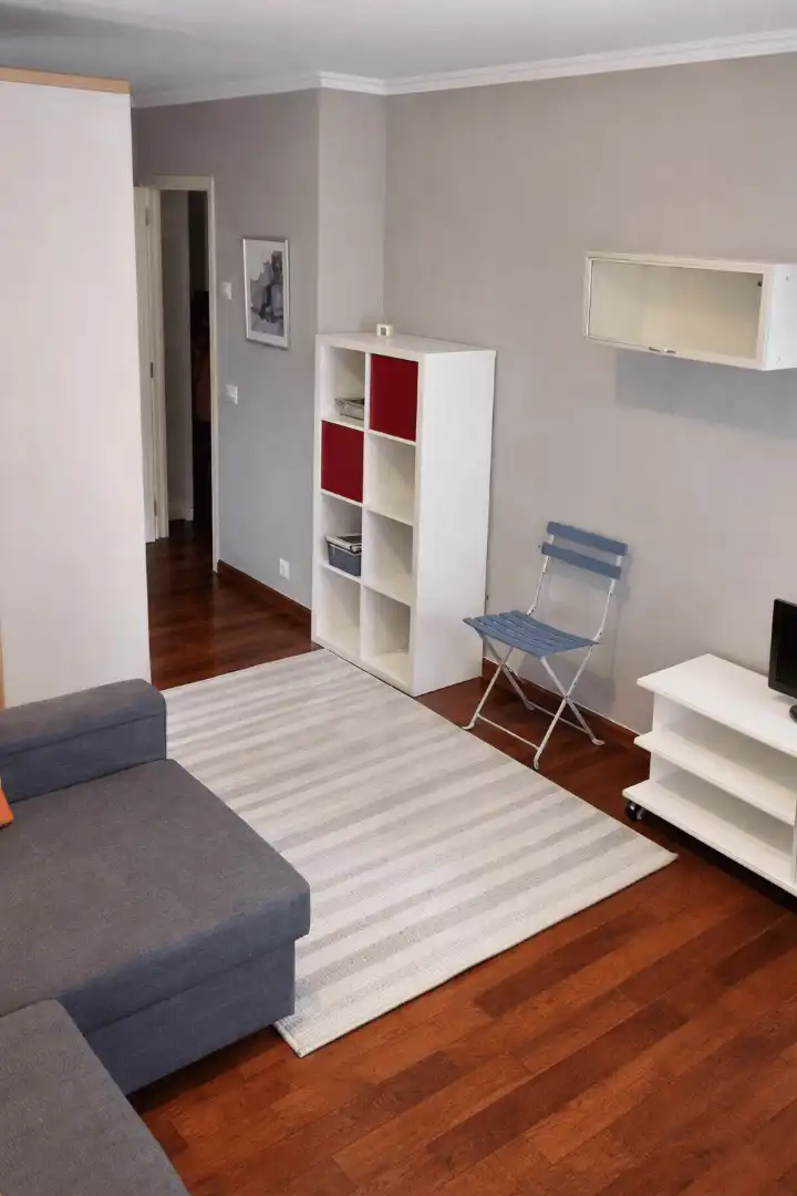 Sala d'estar de Pis de lloguer en Santander amb Calefacció, Terrassa i Moblat