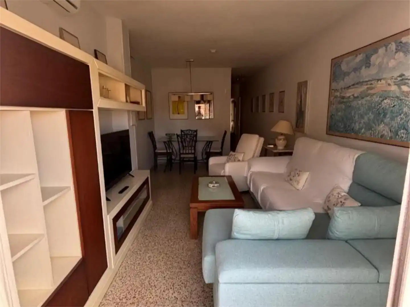 Wohnzimmer von Wohnung zur Miete in Motril mit Klimaanlage, Parkett und Möbliert