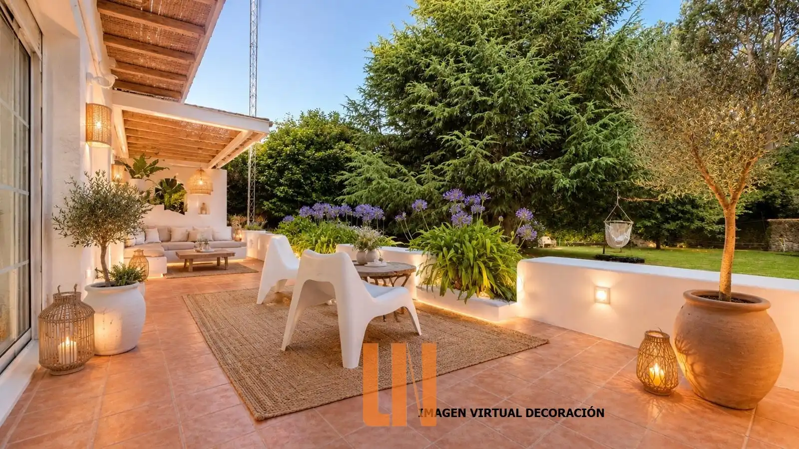 Terrassa de Casa o xalet en venda en Oleiros amb Calefacció, Jardí privat i Parquet