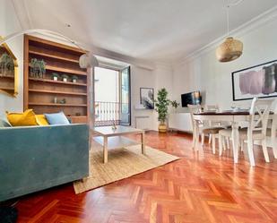 Living room of Apartment to rent in  Madrid Capital  with Balcony