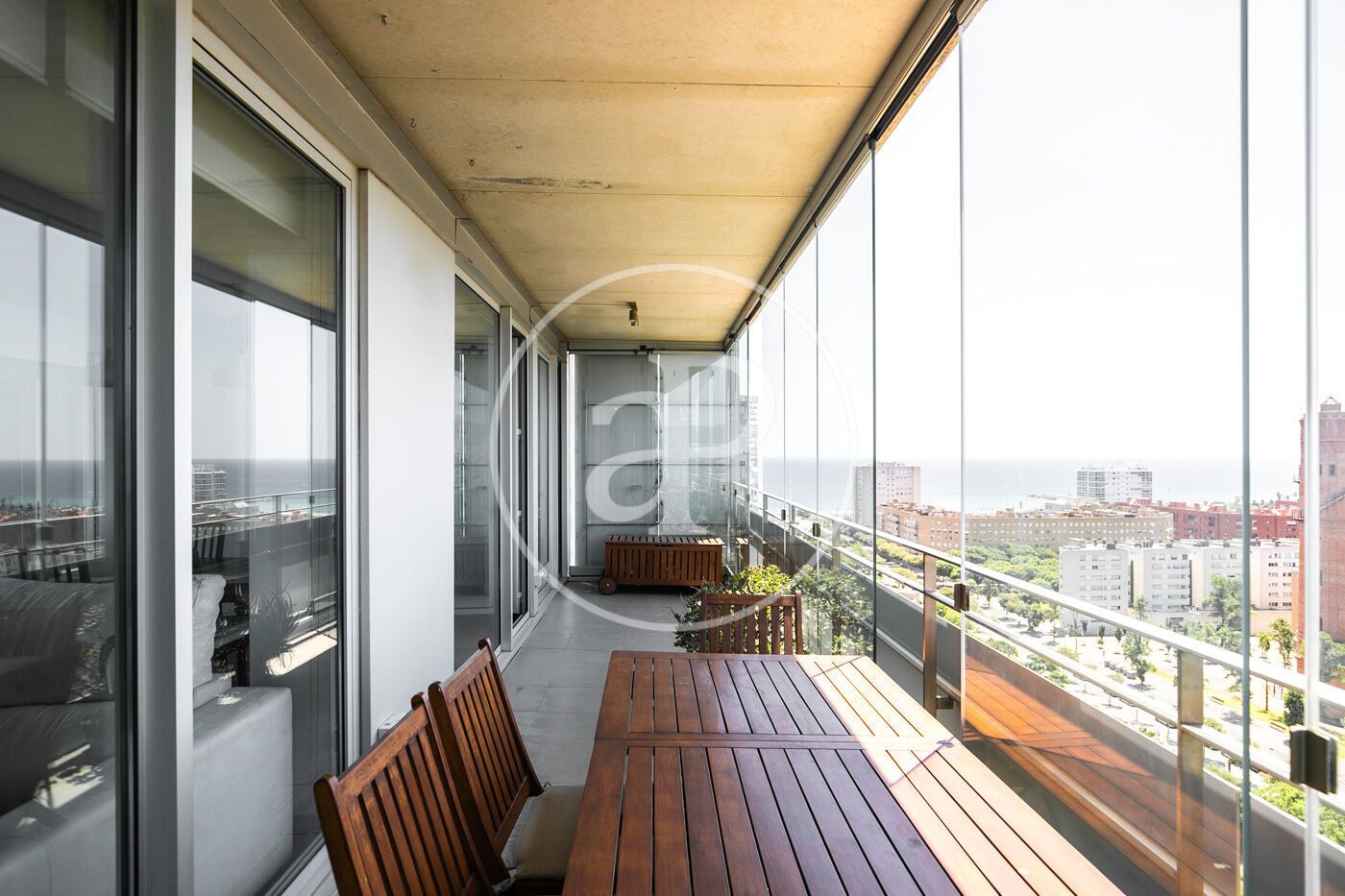 Terrace of Flat to rent in  Barcelona Capital  with Air Conditioner, Heating and Private garden