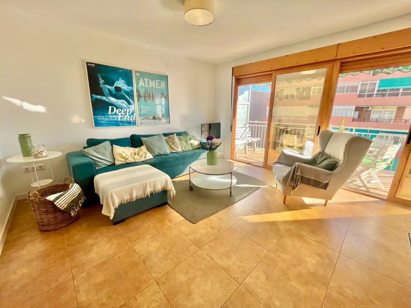 Wohnzimmer von Wohnung zum Verkauf in El Campello mit Klimaanlage, Terrasse und Balkon
