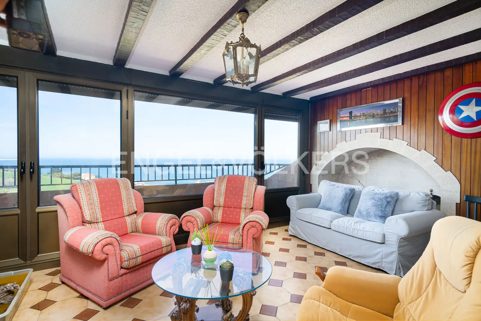 Sala de estar de Casa o chalet en venta en Gijón  con Calefacción, Trastero y Piscina